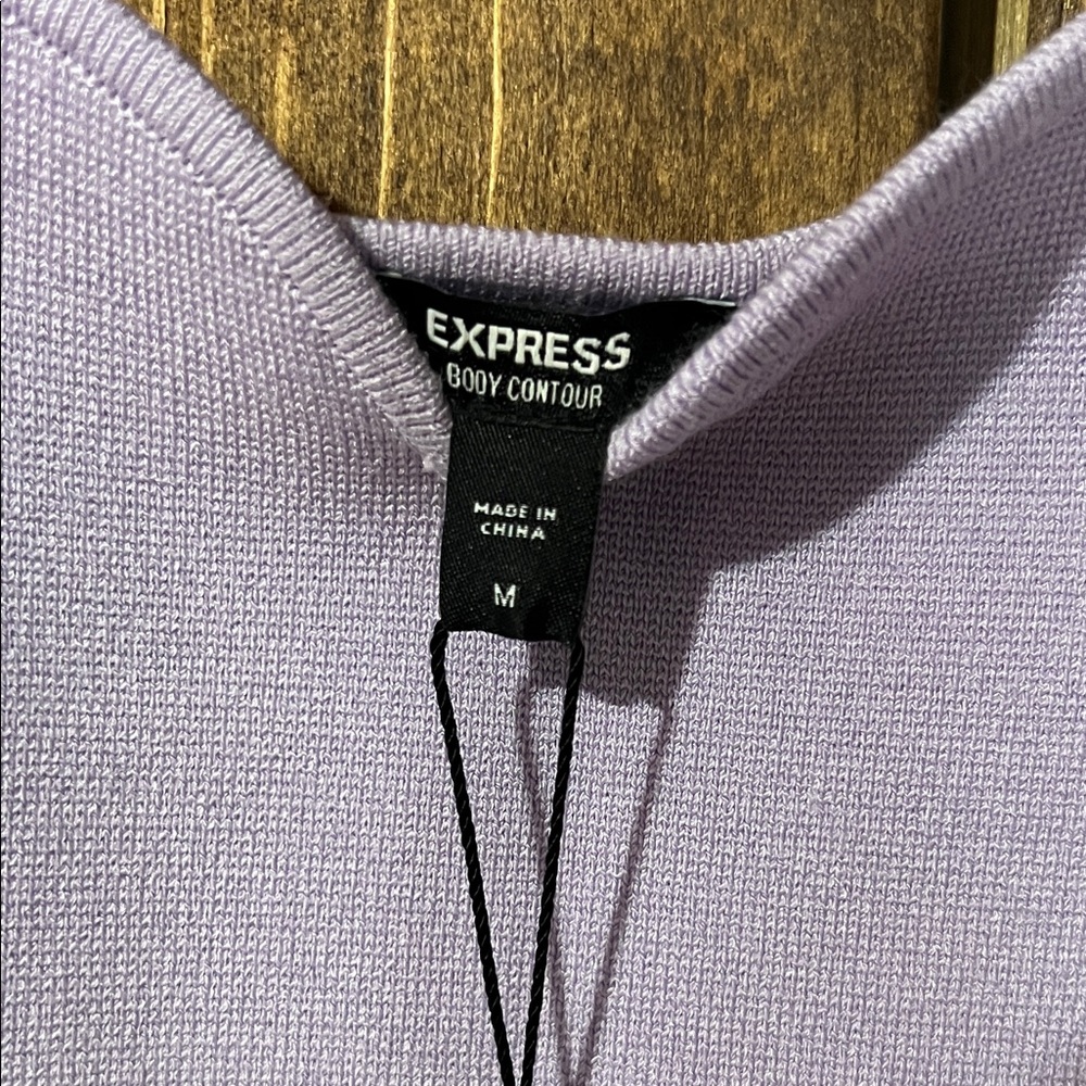 Express Lilac Ribbed V‑Neck Cami - Picture 6 of 7